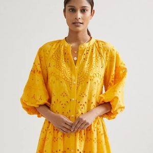 Anthropologie Tallulah Eyelet Mini Dress LIKE NEW